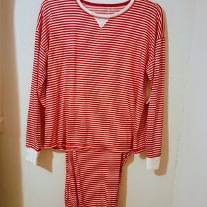 Sonoma Red and White Striped Sleepwear